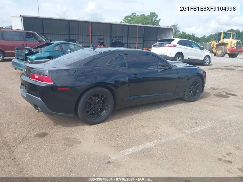 2015 Chevrolet Camaro 2Ls VIN: 2G1FB1E3XF9104998 Lot: 39876884