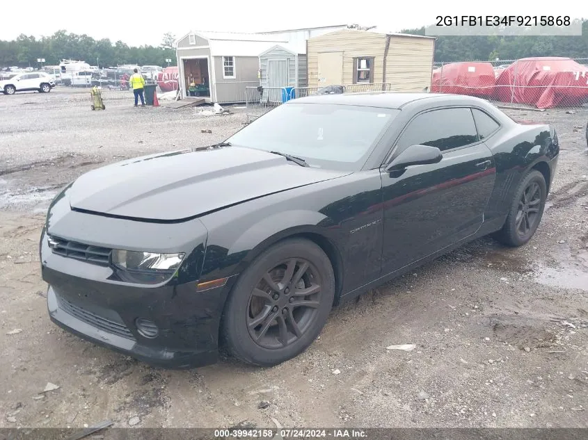 2015 Chevrolet Camaro 2Ls VIN: 2G1FB1E34F9215868 Lot: 39942158