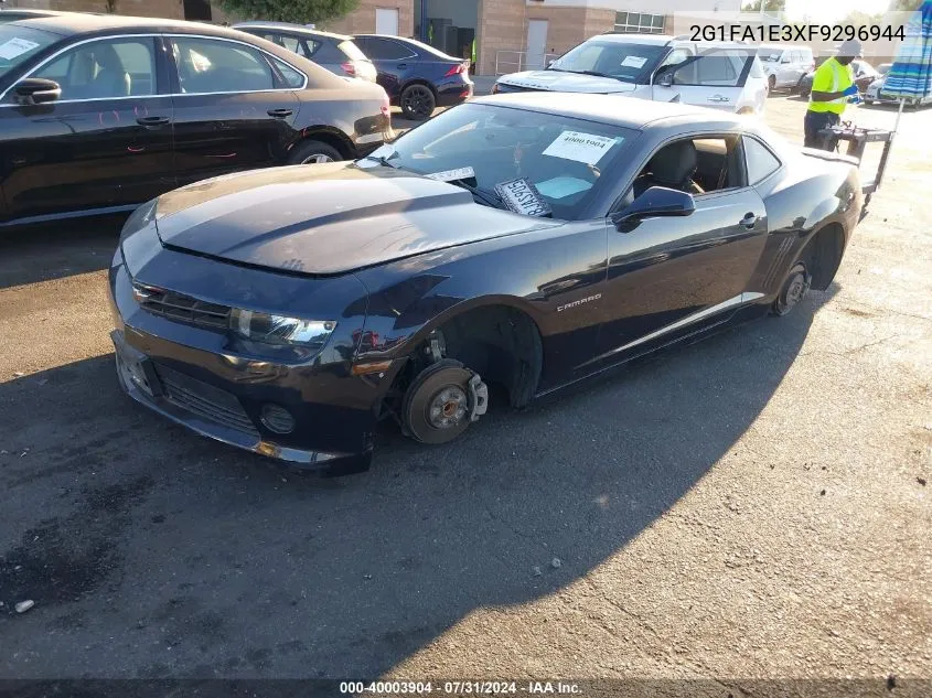 2015 Chevrolet Camaro 1Ls VIN: 2G1FA1E3XF9296944 Lot: 40003904