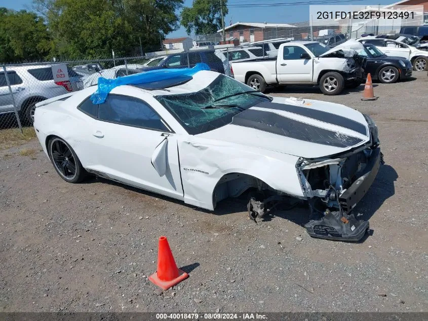 2015 Chevrolet Camaro 1Lt VIN: 2G1FD1E32F9123491 Lot: 40018479