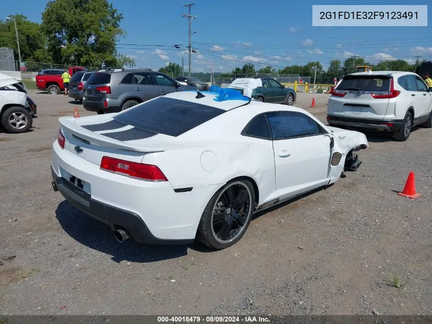 2015 Chevrolet Camaro 1Lt VIN: 2G1FD1E32F9123491 Lot: 40018479