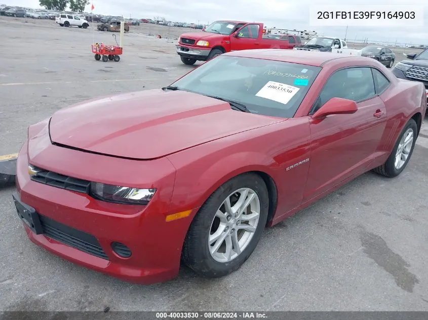 2015 Chevrolet Camaro 2Ls VIN: 2G1FB1E39F9164903 Lot: 40033530