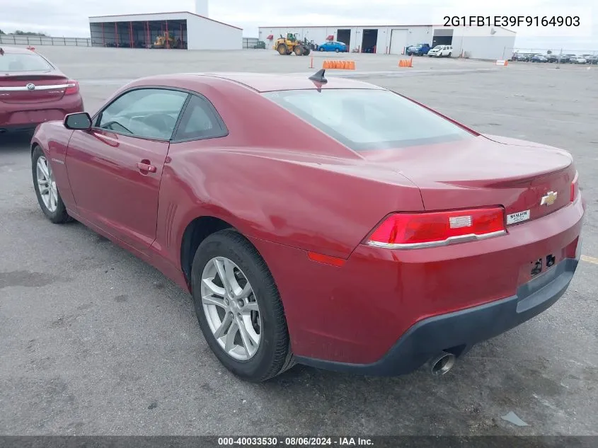 2015 Chevrolet Camaro 2Ls VIN: 2G1FB1E39F9164903 Lot: 40033530