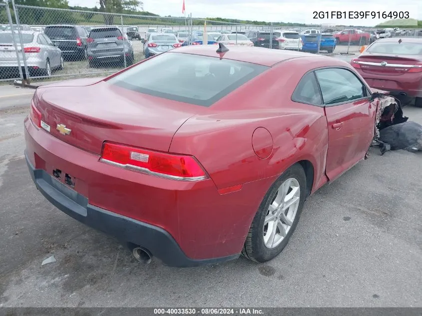 2015 Chevrolet Camaro 2Ls VIN: 2G1FB1E39F9164903 Lot: 40033530