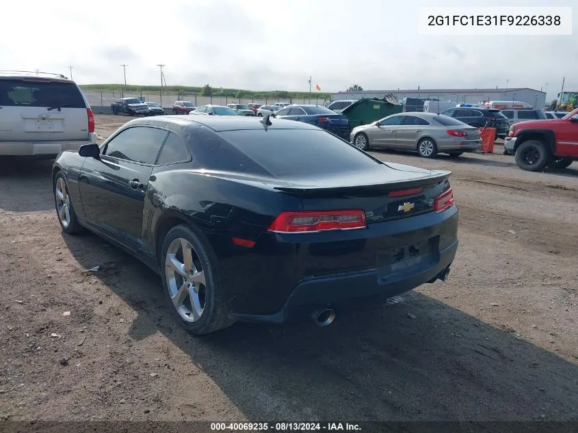 2015 Chevrolet Camaro 1Lt VIN: 2G1FC1E31F9226338 Lot: 40069235