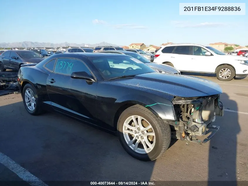 2015 Chevrolet Camaro 2Ls VIN: 2G1FB1E34F9288836 Lot: 40073644