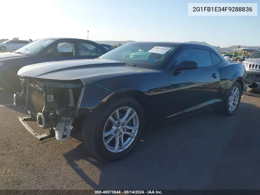 2015 Chevrolet Camaro 2Ls VIN: 2G1FB1E34F9288836 Lot: 40073644