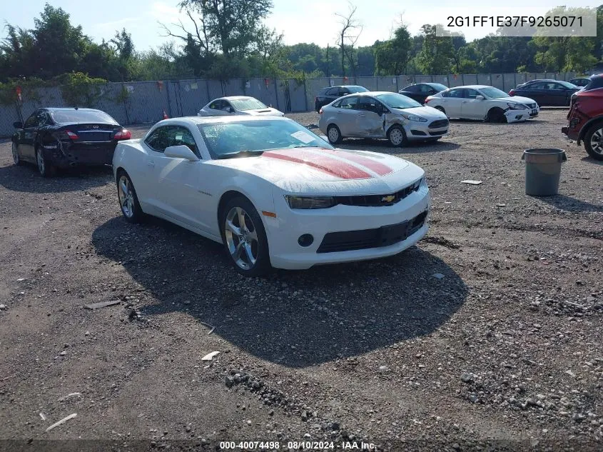 2015 Chevrolet Camaro 2Lt VIN: 2G1FF1E37F9265071 Lot: 40074498