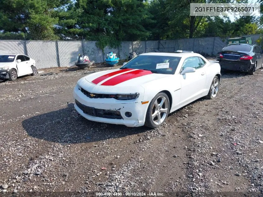 2015 Chevrolet Camaro 2Lt VIN: 2G1FF1E37F9265071 Lot: 40074498