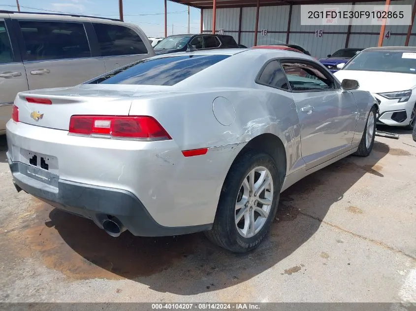 2015 Chevrolet Camaro 1Lt VIN: 2G1FD1E30F9102865 Lot: 40104207