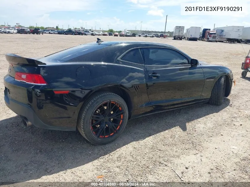 2015 Chevrolet Camaro 1Lt VIN: 2G1FD1E3XF9190291 Lot: 40104880