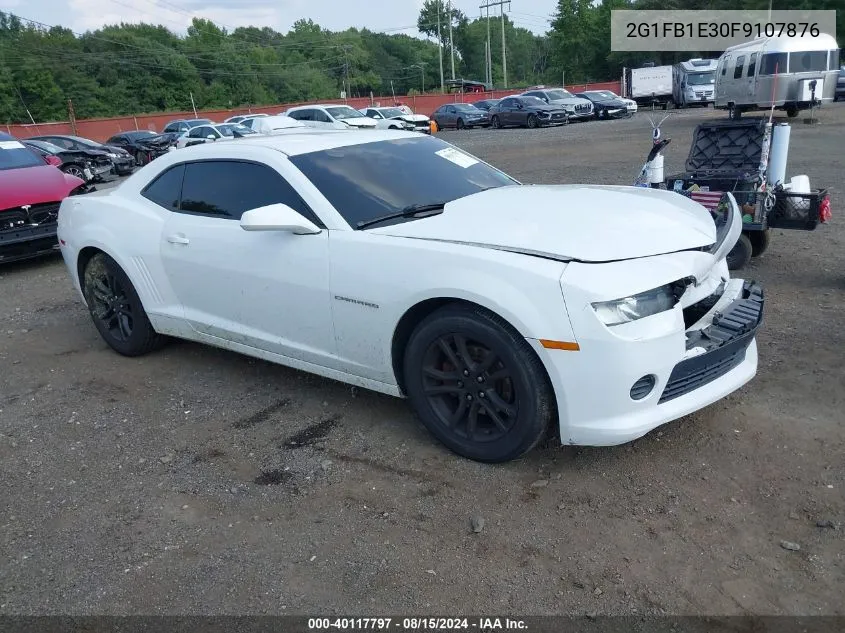 2015 Chevrolet Camaro 2Ls VIN: 2G1FB1E30F9107876 Lot: 40117797