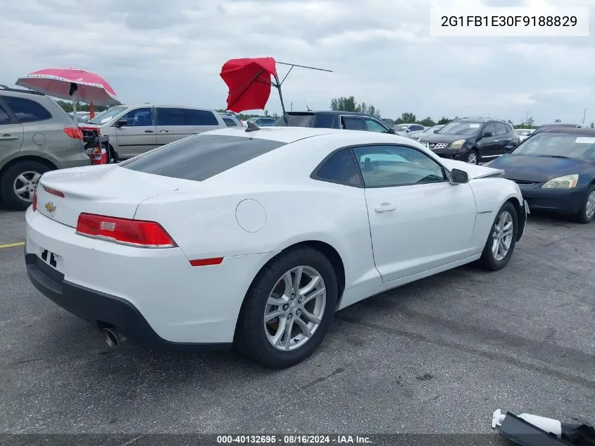 2015 Chevrolet Camaro 2Ls VIN: 2G1FB1E30F9188829 Lot: 40132695