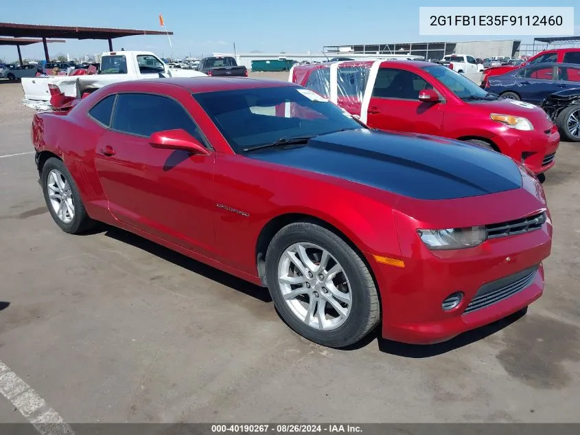 2015 Chevrolet Camaro 2Ls VIN: 2G1FB1E35F9112460 Lot: 40190267