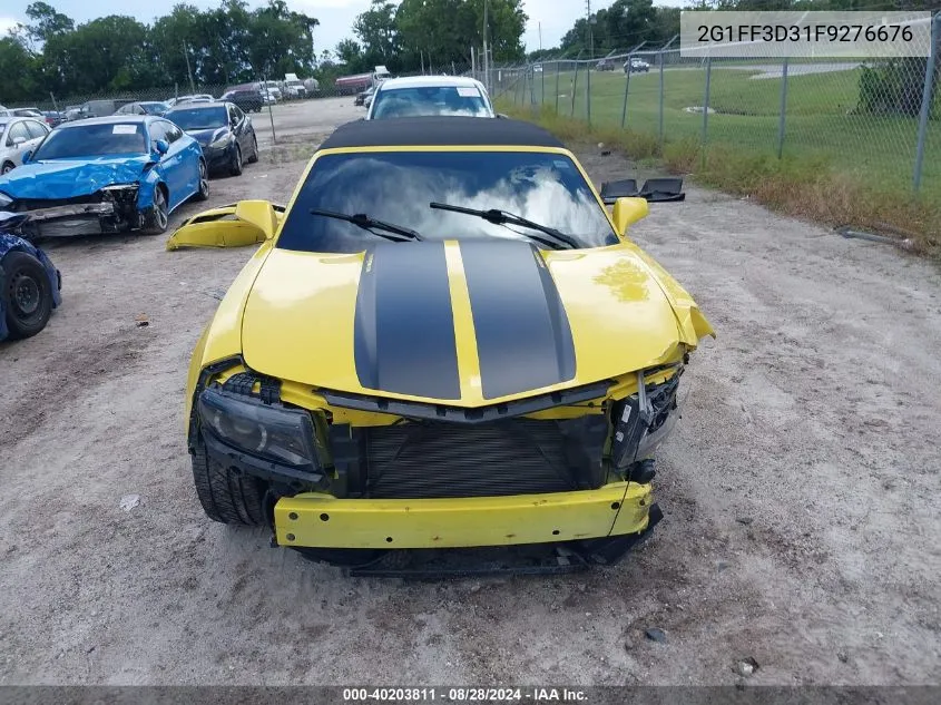 2015 Chevrolet Camaro 2Lt VIN: 2G1FF3D31F9276676 Lot: 40203811