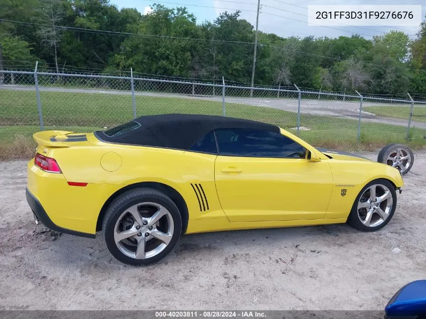 2015 Chevrolet Camaro 2Lt VIN: 2G1FF3D31F9276676 Lot: 40203811