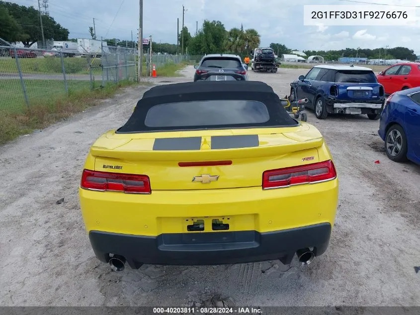 2015 Chevrolet Camaro 2Lt VIN: 2G1FF3D31F9276676 Lot: 40203811