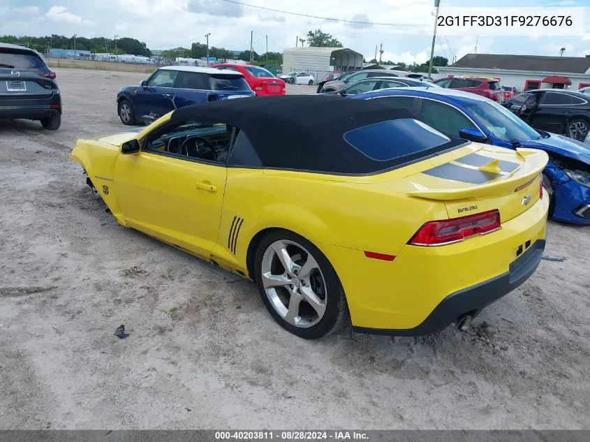 2015 Chevrolet Camaro 2Lt VIN: 2G1FF3D31F9276676 Lot: 40203811