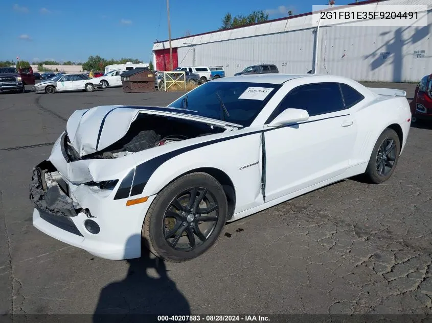 2015 Chevrolet Camaro 2Ls VIN: 2G1FB1E35F9204491 Lot: 40207883