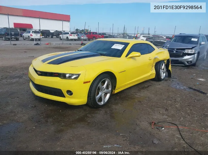 2015 Chevrolet Camaro 1Lt VIN: 2G1FD1E30F9298564 Lot: 40258196