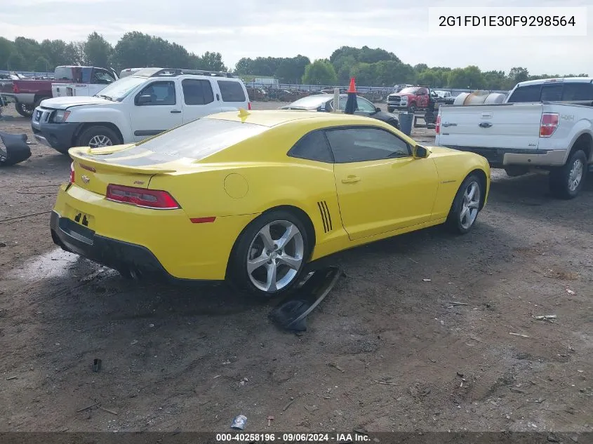 2015 Chevrolet Camaro 1Lt VIN: 2G1FD1E30F9298564 Lot: 40258196