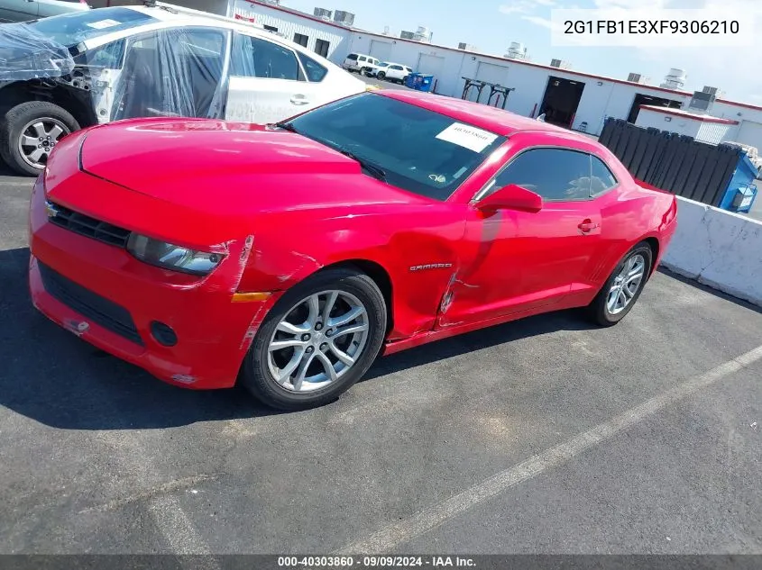 2015 Chevrolet Camaro 2Ls VIN: 2G1FB1E3XF9306210 Lot: 40303860