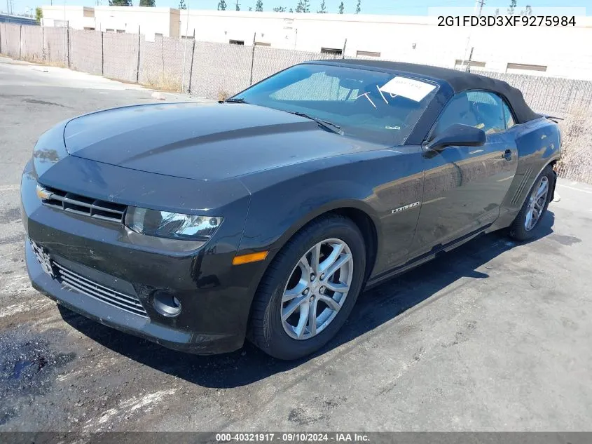 2015 Chevrolet Camaro 1Lt VIN: 2G1FD3D3XF9275984 Lot: 40321917