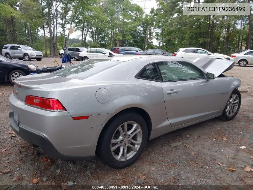 2015 Chevrolet Camaro Ls VIN: 2G1FA1E31F9236499 Lot: 40338451