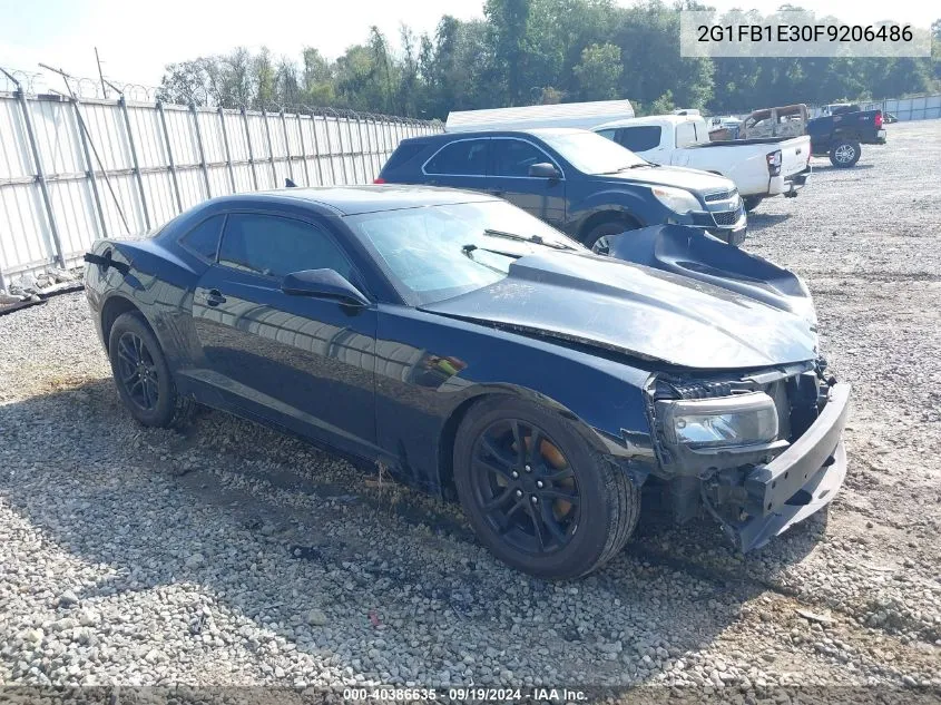 2015 Chevrolet Camaro 2Ls VIN: 2G1FB1E30F9206486 Lot: 40386635