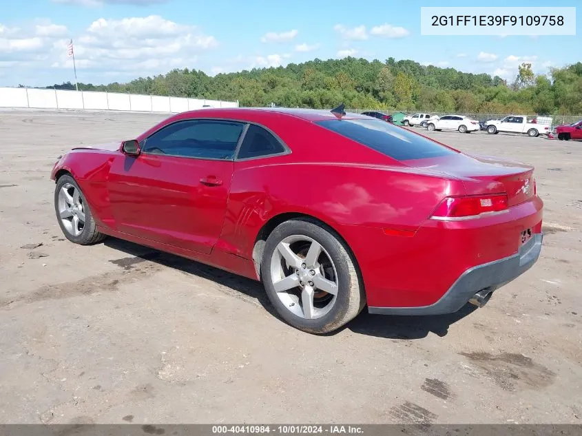 2015 Chevrolet Camaro 2Lt VIN: 2G1FF1E39F9109758 Lot: 40410984