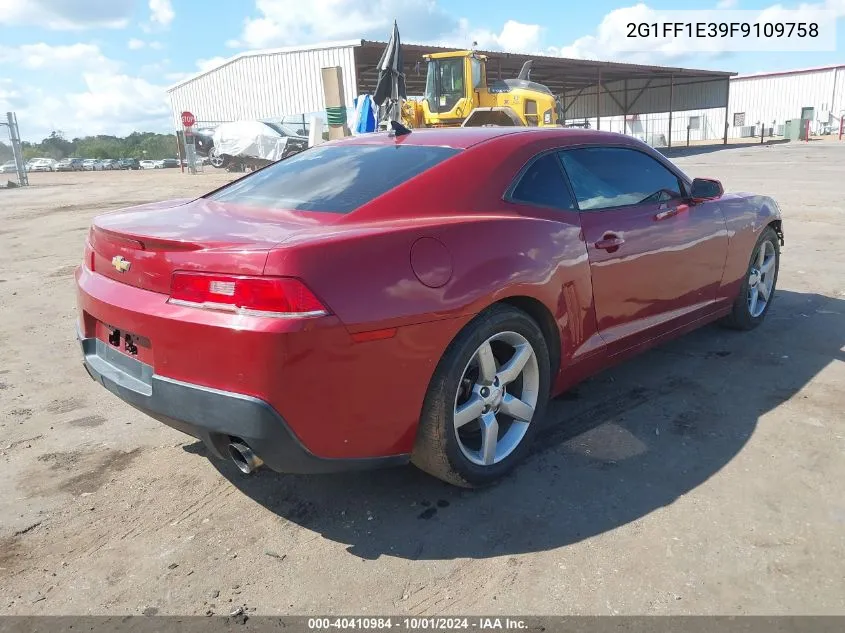 2015 Chevrolet Camaro 2Lt VIN: 2G1FF1E39F9109758 Lot: 40410984