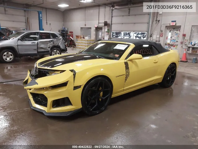 2G1FD3D36F9216365 2015 Chevrolet Camaro 1Lt