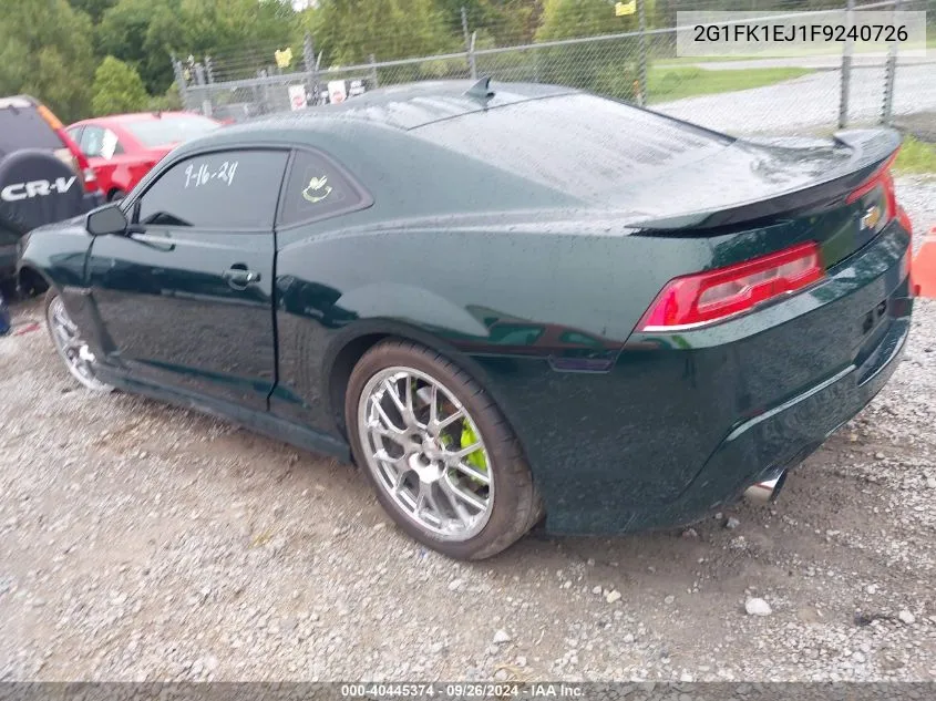 2015 Chevrolet Camaro 2Ss VIN: 2G1FK1EJ1F9240726 Lot: 40445374