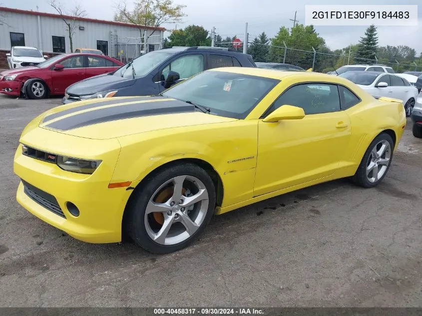 2G1FD1E30F9184483 2015 Chevrolet Camaro Lt