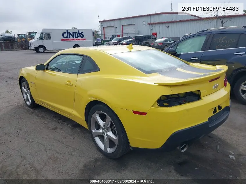 2G1FD1E30F9184483 2015 Chevrolet Camaro Lt