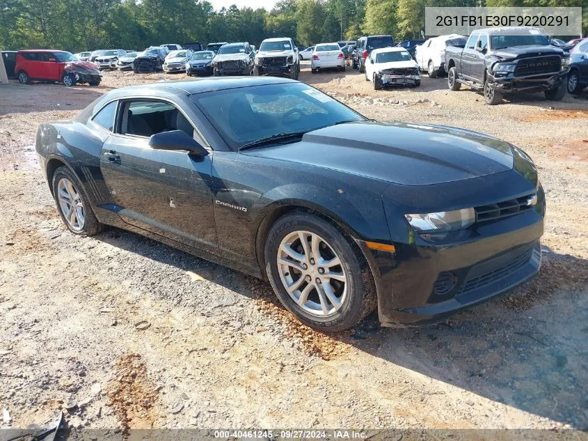 2015 Chevrolet Camaro 2Ls VIN: 2G1FB1E30F9220291 Lot: 40461245