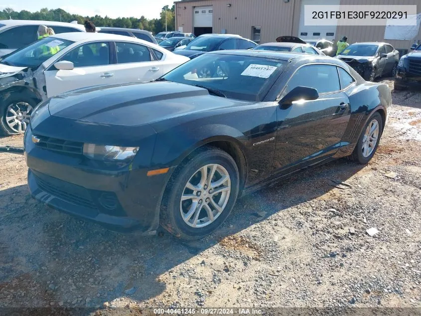 2015 Chevrolet Camaro 2Ls VIN: 2G1FB1E30F9220291 Lot: 40461245