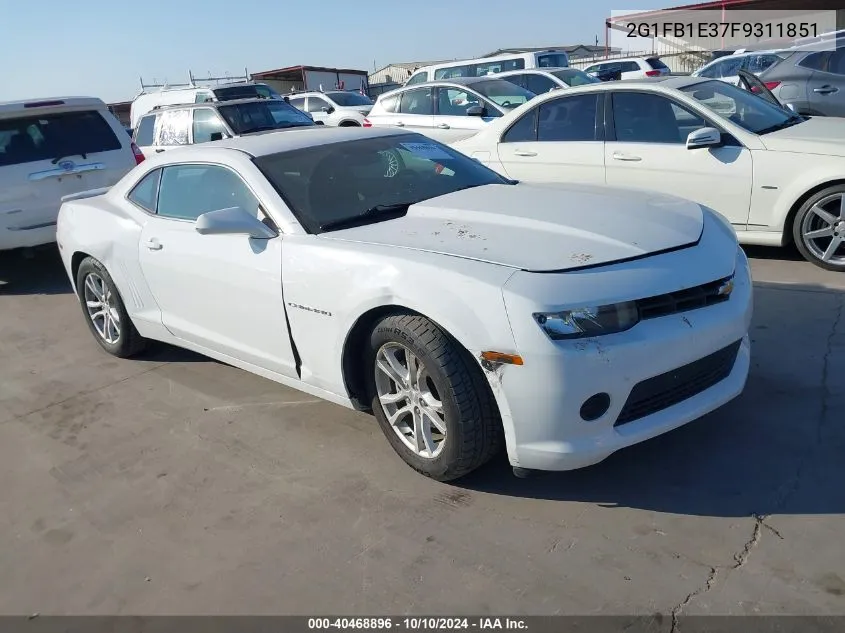 2015 Chevrolet Camaro 2Ls VIN: 2G1FB1E37F9311851 Lot: 40468896