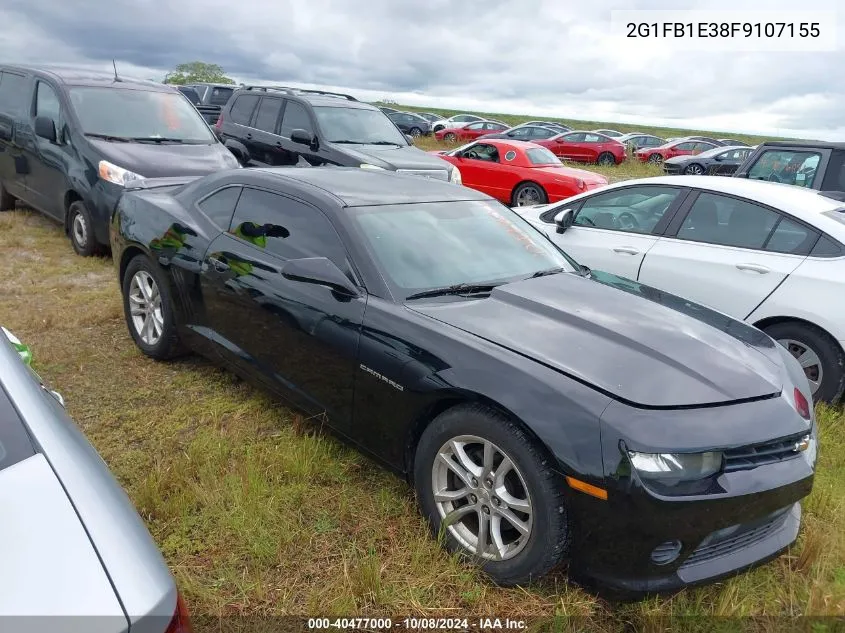 2015 Chevrolet Camaro Ls VIN: 2G1FB1E38F9107155 Lot: 40477000