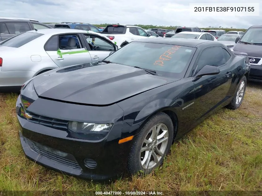 2015 Chevrolet Camaro Ls VIN: 2G1FB1E38F9107155 Lot: 40477000