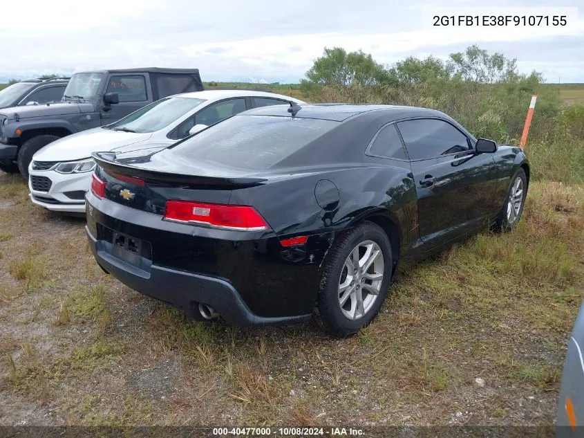 2015 Chevrolet Camaro Ls VIN: 2G1FB1E38F9107155 Lot: 40477000