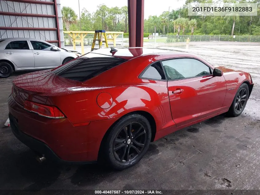 2015 Chevrolet Camaro Lt VIN: 2G1FD1E36F9182883 Lot: 40487587