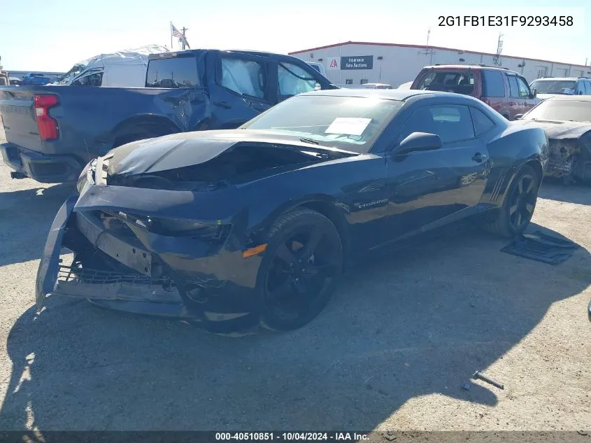 2015 Chevrolet Camaro 2Ls VIN: 2G1FB1E31F9293458 Lot: 40510851