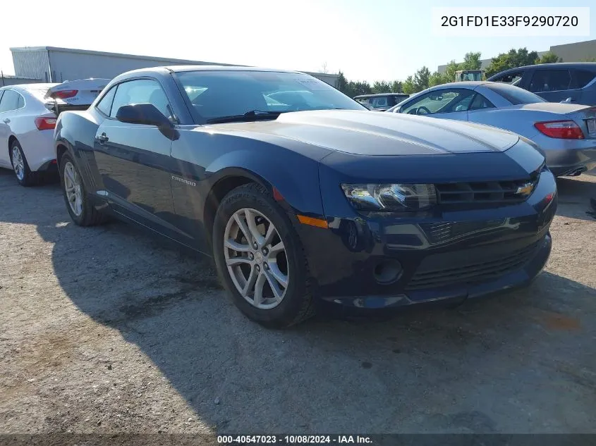 2015 Chevrolet Camaro 1Lt VIN: 2G1FD1E33F9290720 Lot: 40547023