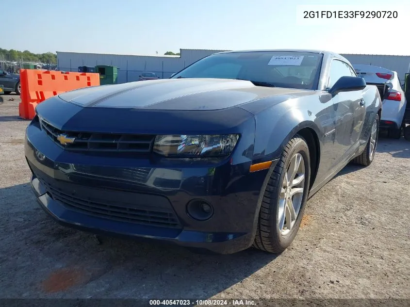 2015 Chevrolet Camaro 1Lt VIN: 2G1FD1E33F9290720 Lot: 40547023