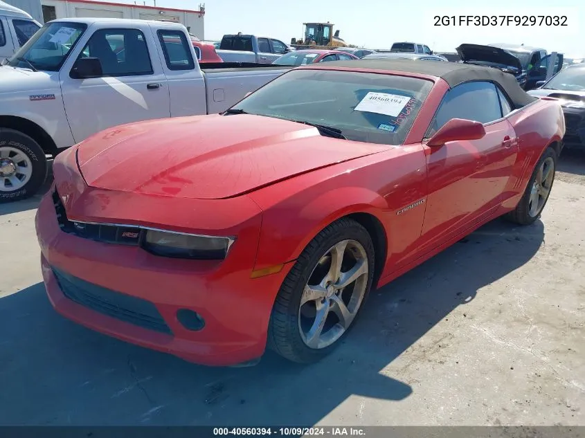 2G1FF3D37F9297032 2015 Chevrolet Camaro Lt