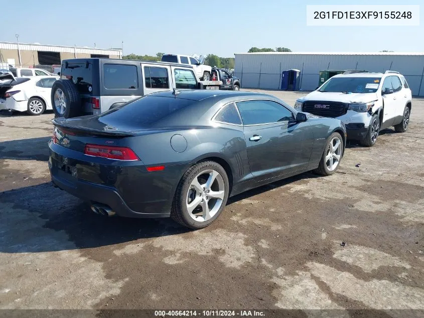 2015 Chevrolet Camaro 1Lt VIN: 2G1FD1E3XF9155248 Lot: 40564214