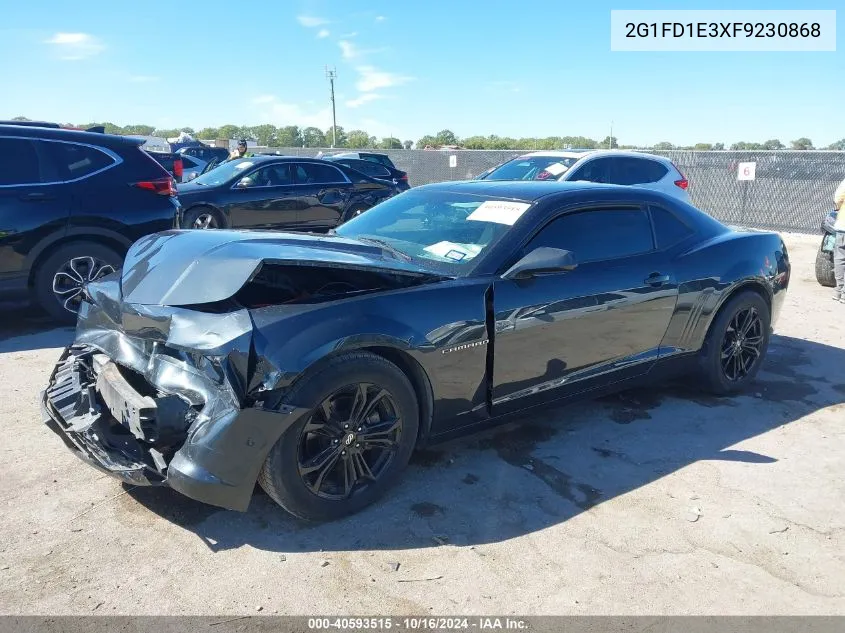 2015 Chevrolet Camaro 1Lt VIN: 2G1FD1E3XF9230868 Lot: 40593515