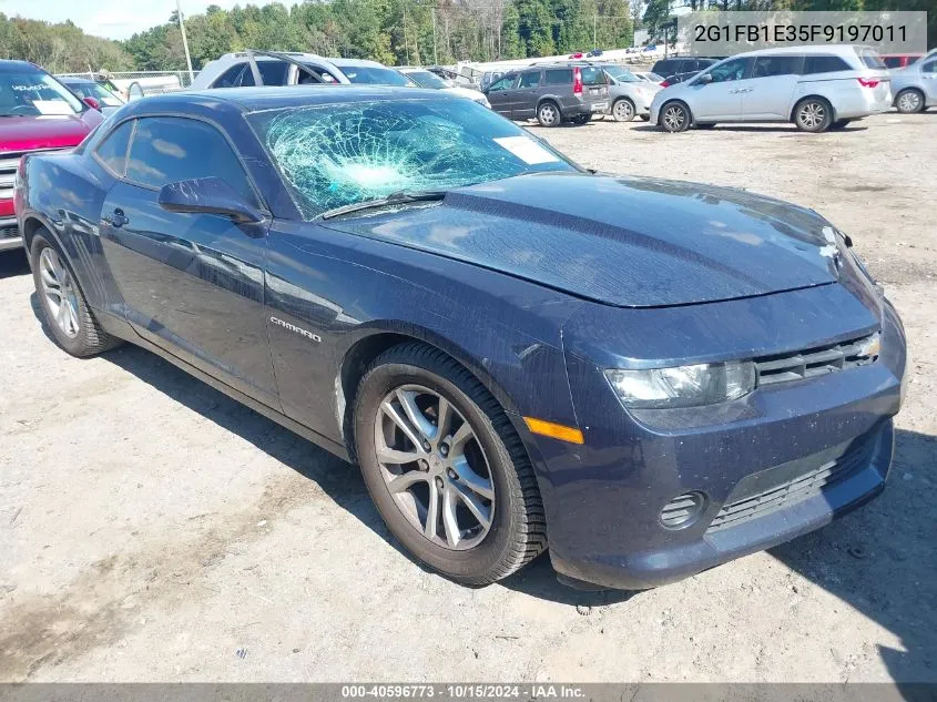 2015 Chevrolet Camaro 2Ls VIN: 2G1FB1E35F9197011 Lot: 40596773