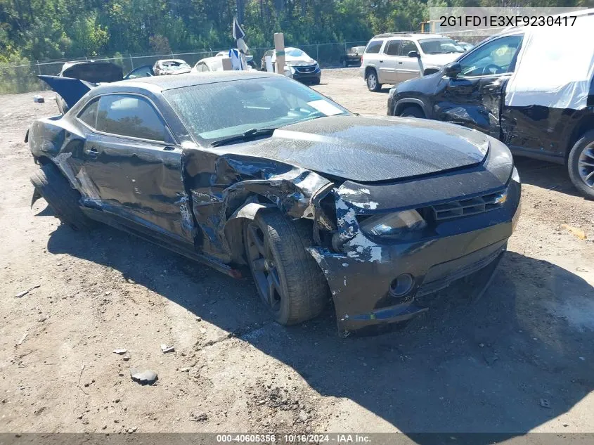 2015 Chevrolet Camaro 1Lt VIN: 2G1FD1E3XF9230417 Lot: 40605356